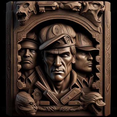 3D model The Expendables 2 Videogame game (STL)